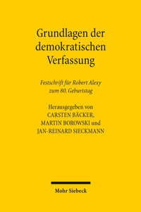 Abbildung von: Grundlagen der demokratischen Verfassung - Mohr Siebeck