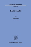 Cover: Rechtswandel - Duncker & Humblot