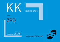 Abbildung von: Karteikarten ZPO - Alpmann Schmidt
