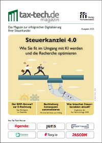 Cover of  Tax Tech-Magazin 3/25 - FFI-Verlag