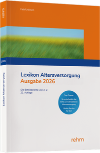 Abbildung von: Lexikon Altersversorgung 2026 - Rehm