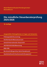 Bild: Die mündliche Steuerberaterprüfung 2025/2026 - HDS