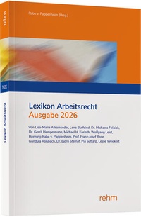 Abbildung von: Lexikon Arbeitsrecht 2026 - Rehm