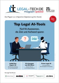 Bild: Legal-Tech.de Magazin Spezial: Top Legal AI-Tools  - FFI-Verlag