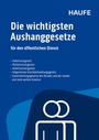 Bild: Die wichtigsten Aushanggesetze für den öffentlichen Dienst - Haufe-Lexware