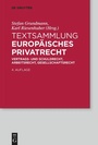 Cover: Textsammlung Europäisches Privatrecht - De Gruyter