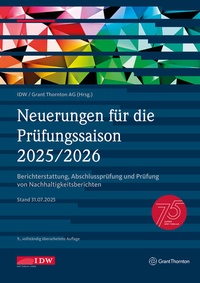 Abbildung von: Neuerungen für die Prüfungssaison 2025/2026- inklusive Update als Download - IDW