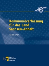 Abbildung von: Kommunalverfassung für das Land Sachsen-Anhalt - Erich Schmidt Verlag