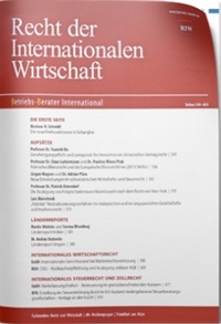 Abbildung von: Recht der Internationalen Wirtschaft: RIW - Fachmedien Recht und Wirtschaft