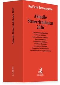 Abbildung von: Aktuelle Steuerrichtlinien 2026 - C.H.BECK