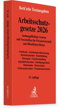 Bild vergrößern Bild: Arbeitsschutzgesetze 2026 - C.H.BECK