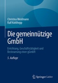 Cover: Die gemeinn&uuml;tzige GmbH - Springer Gabler