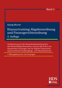 Bild vergrößern Bild: Klausurtraining Abgabenordnung und Finanzgerichtsordnung - HDS