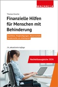 Cover: Finanzielle Hilfen f&uuml;r Menschen mit Behinderung - Walhalla