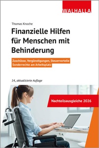 Enlarge image Cover: Finanzielle Hilfen für Menschen mit Behinderung - Walhalla