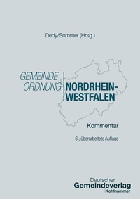 Abbildung von: Gemeindeordnung Nordrhein-Westfalen - Deutscher Gemeindeverlag