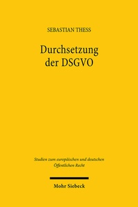 Abbildung von: Durchsetzung der DSGVO - Mohr Siebeck