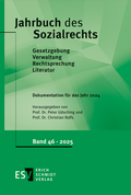 Cover: Jahrbuch des Sozialrechts. Dokumentation f&uuml;r das Jahr 2024 - Erich Schmidt Verlag