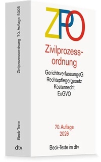 Bild vergrößern Bild: Zivilprozessordnung: ZPO - dtv