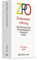 Cover: Zivilprozessordnung: ZPO - dtv