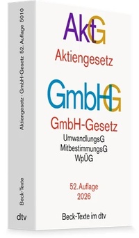 Bild vergrößern Bild: Aktiengesetz, GmbH-Gesetz: AktG GmbHG - dtv
