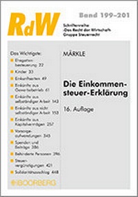 Abbildung von: Die Einkommensteuer-Erklärung - Boorberg
