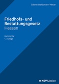 Cover: Friedhofs- und Bestattungsgesetz Hessen - KSV Medien