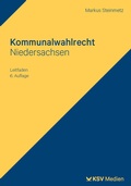 Cover: Kommunalwahlrecht Niedersachsen - KSV Medien