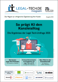Bild: Legal Tech.de-Magazin 04/25 - FFI-Verlag