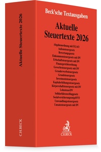 Bild vergrößern Bild: Aktuelle Steuertexte 2026 - C.H.BECK