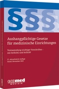 Cover: Aushangpflichtige Gesetze f&uuml;r medizinische Einrichtungen - ecomed Storck