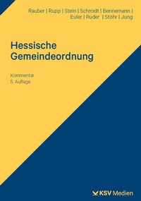 Enlarge image Cover: Hessische Gemeindeordnung (HGO) - KSV Medien