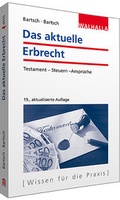 Cover: Das aktuelle Erbrecht - Walhalla