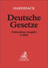 Bild: Deutsche Gesetze Gebundene Ausgabe I/2026 - C.H.BECK