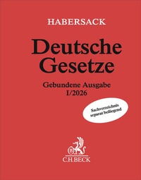 Bild vergrößern Bild: Deutsche Gesetze Gebundene Ausgabe I/2026 - C.H.BECK