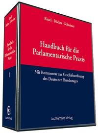 Abbildung von: Handbuch für die Parlamentarische Praxis - Luchterhand