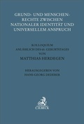 Cover: Grund- und Menschenrechte zwischen nationaler Identit&auml;t und universellem Anspruch - C.H.BECK