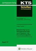 Cover: Beeintr&auml;chtigung von Gl&auml;ubigerforderungen durch Insolvenz- und Restrukturierungspl&auml;ne - Carl Heymanns Verlag