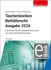 Bild: Taschenlexikon Beihilferecht Ausgabe 2026 - Walhalla