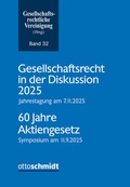 Cover: Gesellschaftsrecht in der Diskussion 2025 - Otto Schmidt Verlag