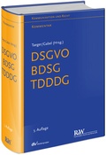 Cover: DSGVO - BDSG - TDDDG - Fachmedien Recht und Wirtschaft