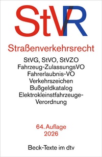 Bild vergrößern Bild: Straßenverkehrsrecht: StVR - dtv