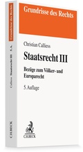 Cover: Staatsrecht III - C.H.BECK