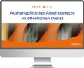 Cover: Aushangpflichtige Arbeitsgesetze im &ouml;ffentlichen Dienst online - Rehm