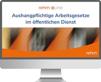 Enlarge image Cover: Aushangpflichtige Arbeitsgesetze im öffentlichen Dienst online - Rehm