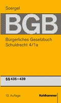 Cover: B&uuml;rgerliches Gesetzbuch mit Einf&uuml;hrungsgesetz und Nebengesetzen (BGB) - Band 6/1a - Kohlhammer