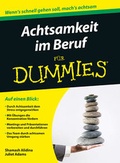 Cover: Achtsamkeit im Beruf f&uuml;r Dummies - Wiley-VCH