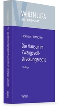Bild: Die Klausur im Zwangsvollstreckungsrecht - Vahlen