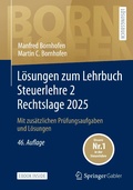 Cover: L&ouml;sungen zum Lehrbuch Steuerlehre 2 Rechtslage 2025 - Springer Gabler