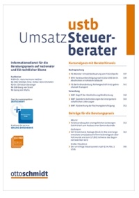Abbildung von: Umsatz-Steuerberater - UStb - Otto Schmidt Verlag